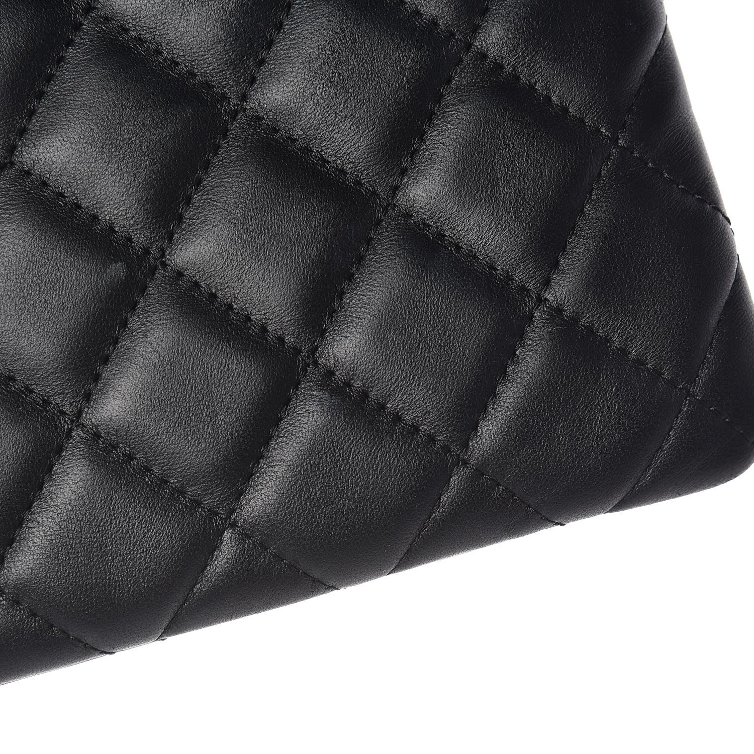 Chanel Lambskin Quilted Medium Casino Beauty CC Cosmetic Case Black 9 of 10