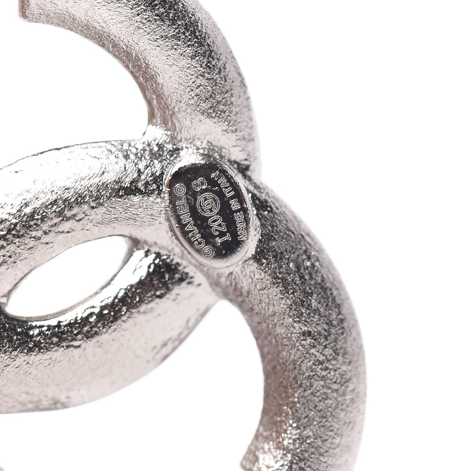 Chanel Crystal Palais Garnier CC Drop Earrings Silver 4 of 5