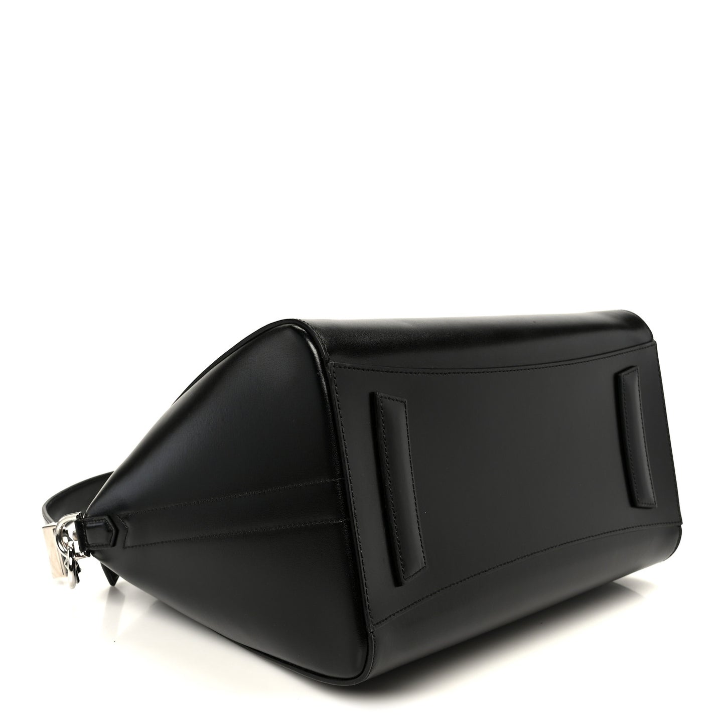 Shiny Lord Calfskin Medium Antigona Black
