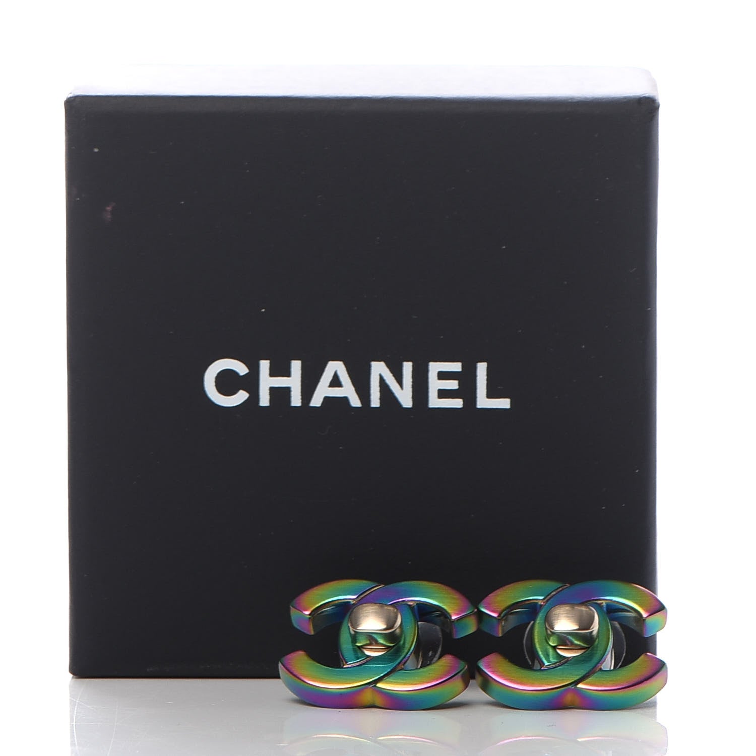 Chanel Metal CC Turnlock Interchangeable Earrings Gold 5 of 5
