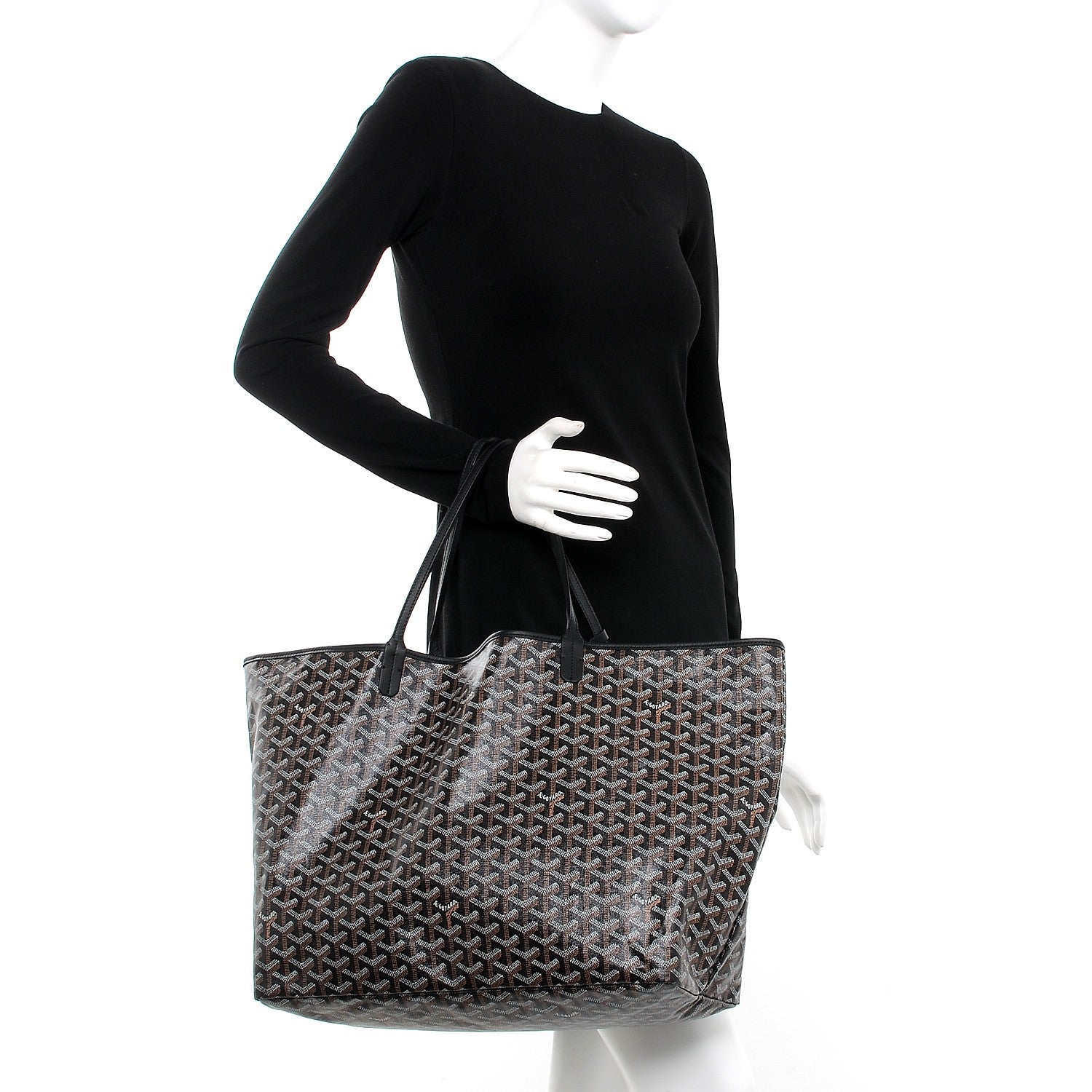 Goyard Goyardine Saint Louis GM Black 2 of 8