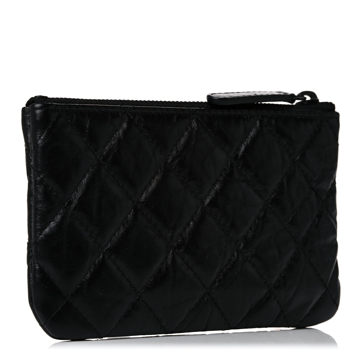 Chanel Aged Calfskin Quilted Small Reissue Cosmetic Case So Black 4 of 11