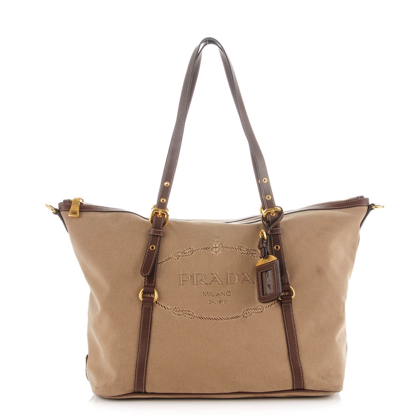 Jacquard Logo Tote Corda Bruciato
