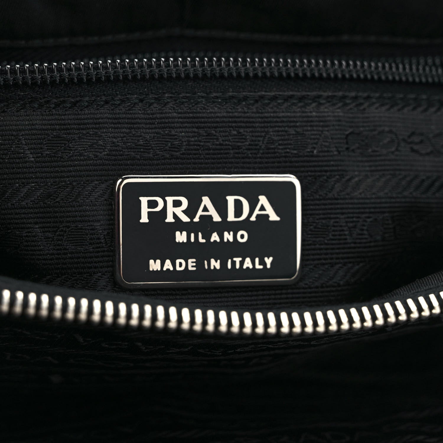 Prada Tessuto Nylon Flap Shoulder Bag Black 6 of 9