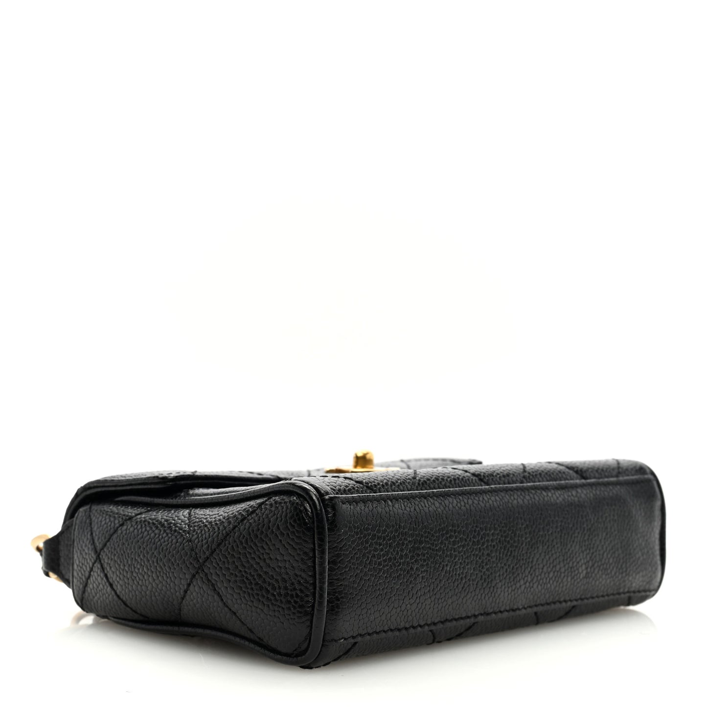 Caviar Quilted Mini Flap Black