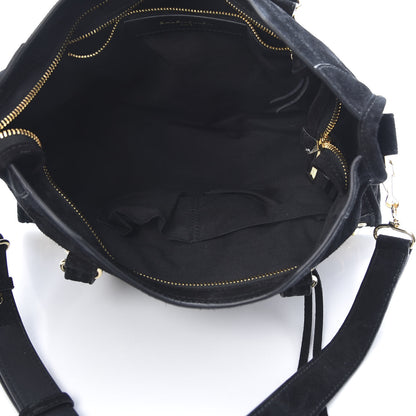 Balenciaga Suede Gold Metallic Edge Hardware S City Black 5 of 12