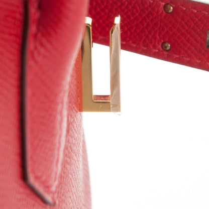 Hermes Epsom Birkin 30 Rouge Casaque 18 of 25