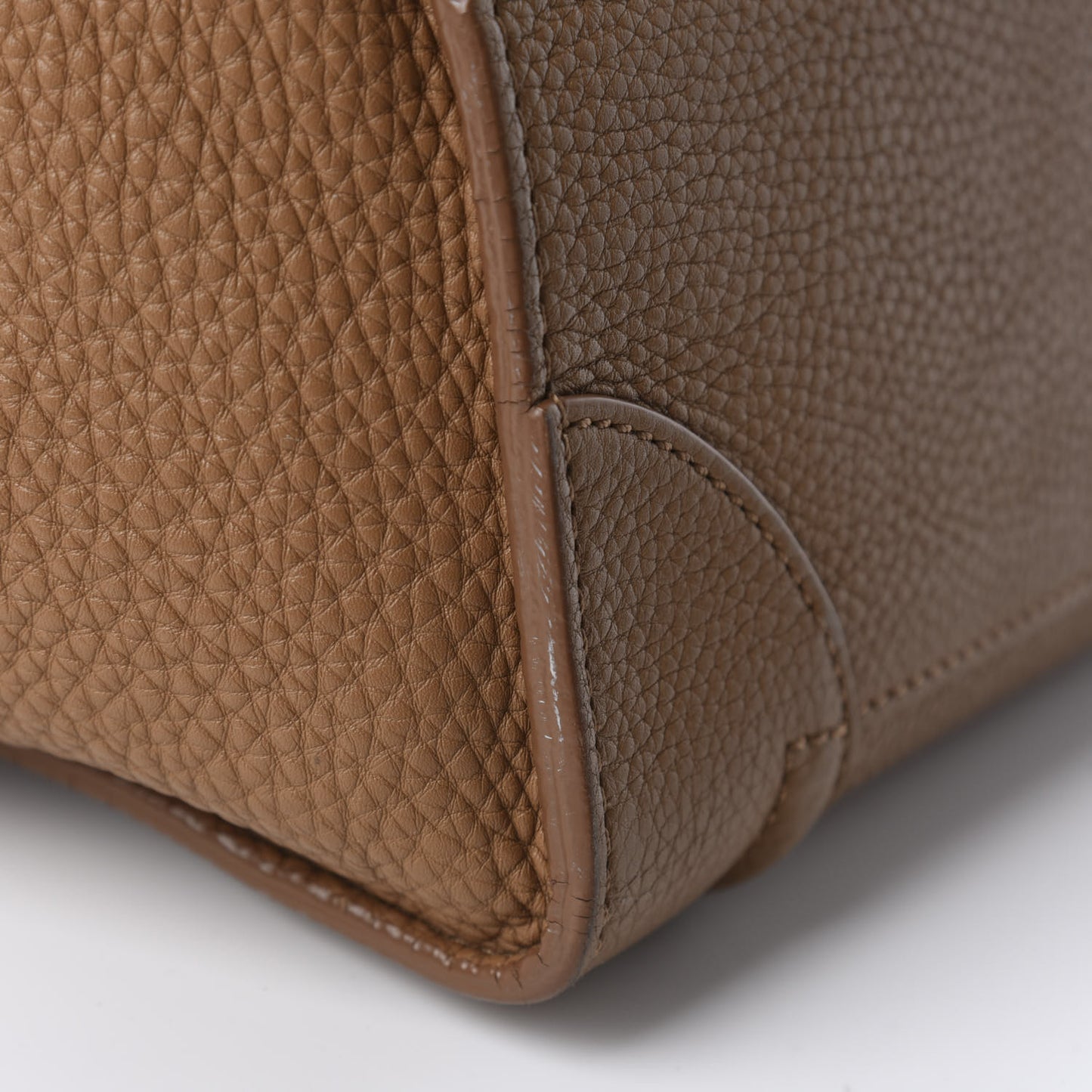 Pebbled Calfskin Mini Luggage Camel