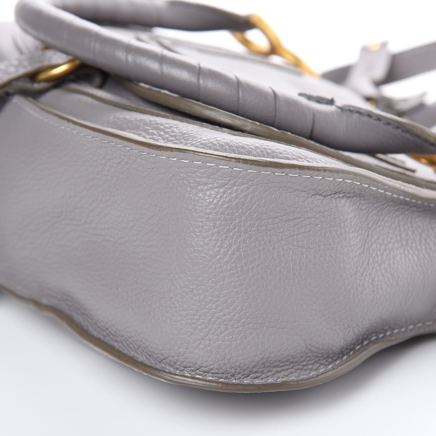 Chloe Calfskin Small Marcie Satchel Cashmere Grey 9 of 11