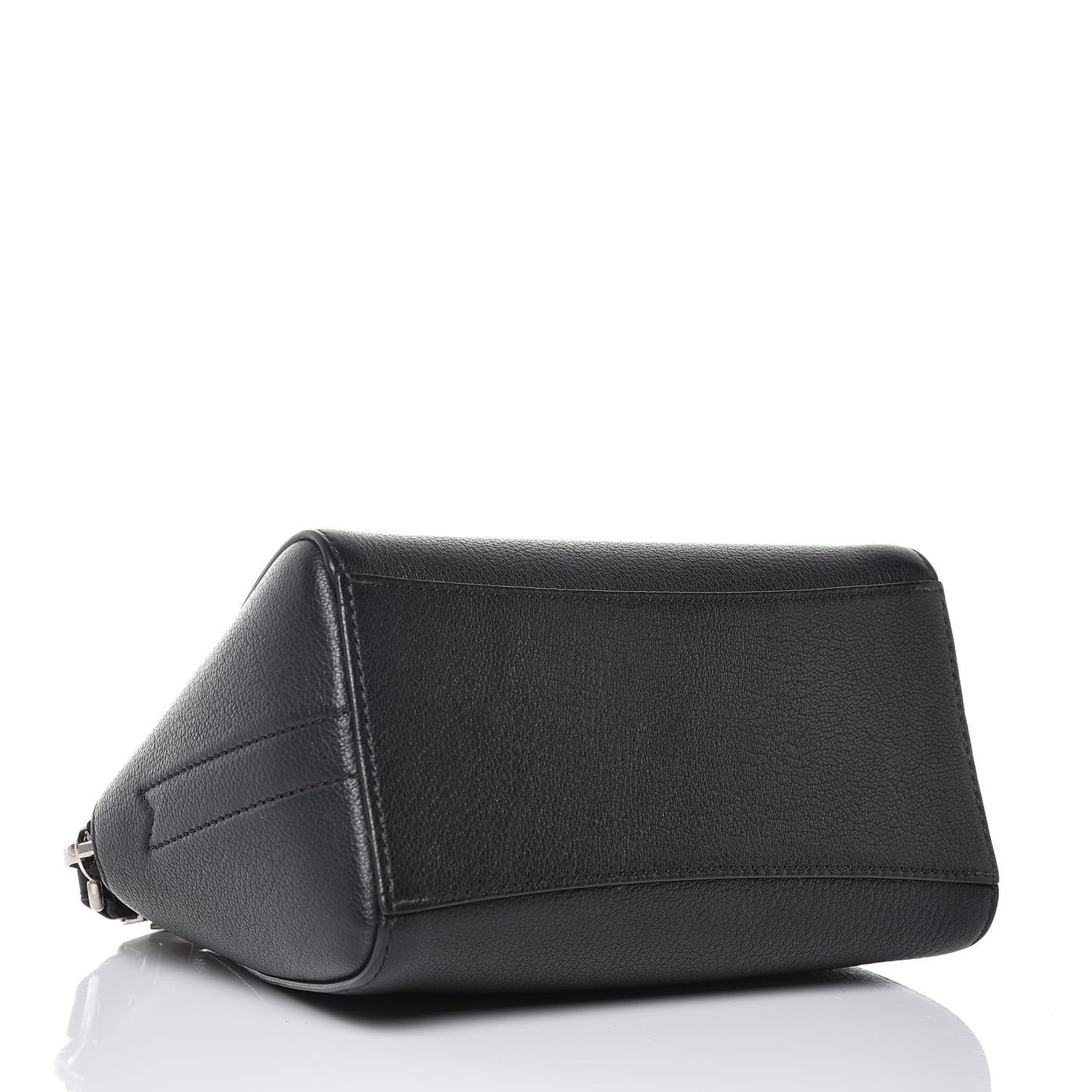 Sugar Goatskin Small Antigona Beauty Wristlet Black