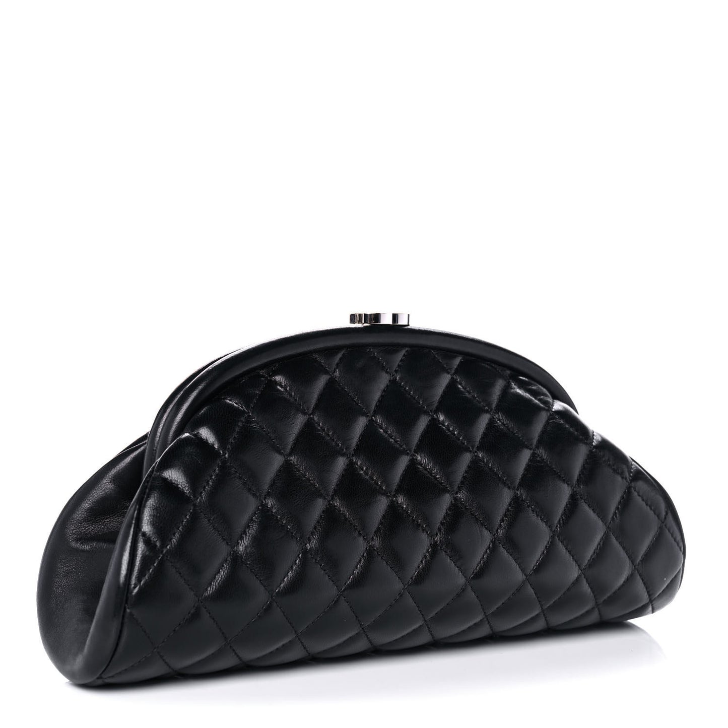 Lambskin Quilted Timeless Clutch Black