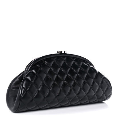 Chanel Lambskin Quilted Timeless Clutch Black 3 of 12