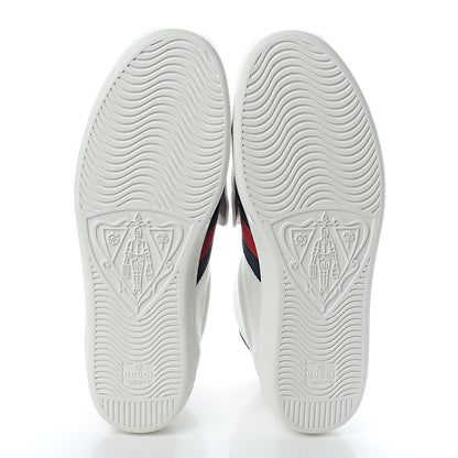 Gucci Calfskin Ayers Web Tiger Removable Patches Ace Mens High Top Sneakers 9 White 9 of 10