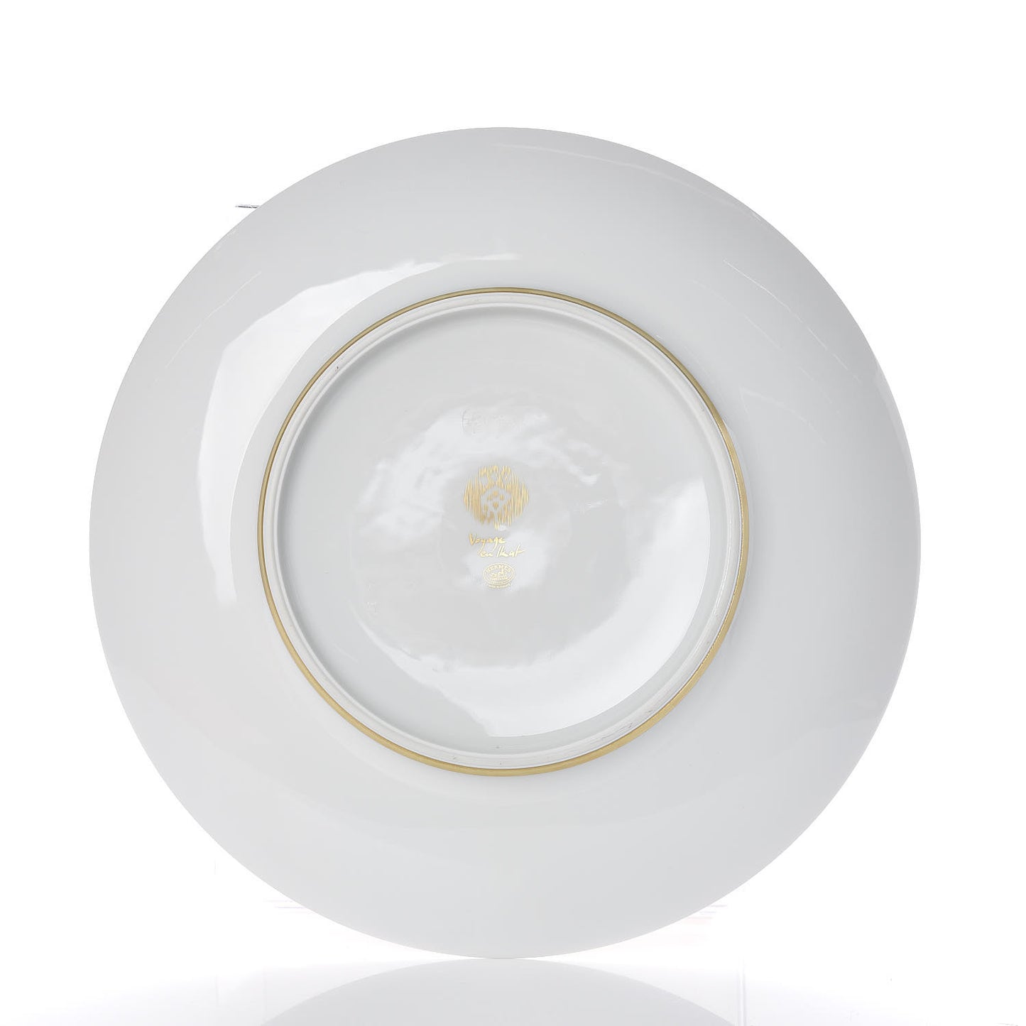 Porcelain Voyage en Ikat Presentation Plate Ruby