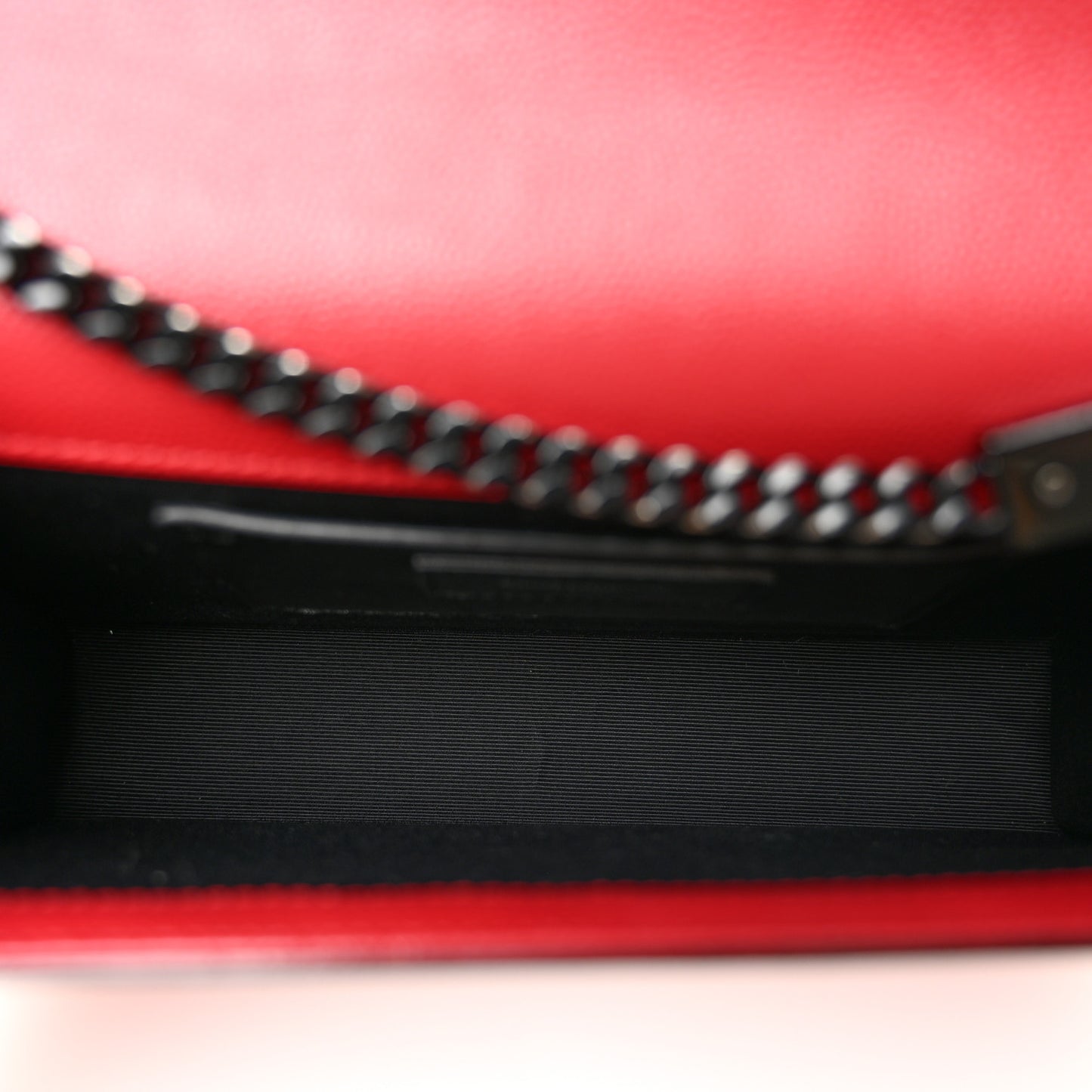 Grain De Poudre Medium Classic Monogram Monochrome Kate Satchel Lipstick Red