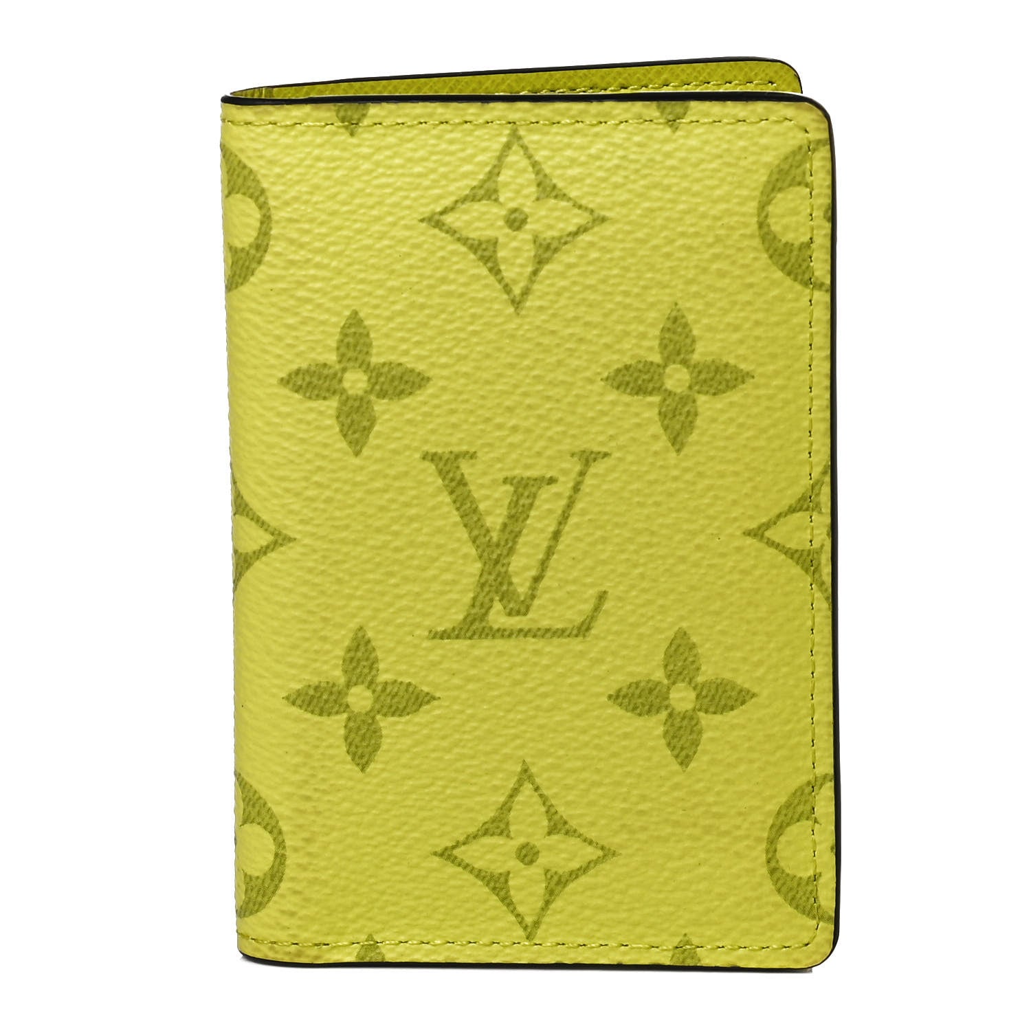 Louis Vuitton Monogram Taiga Pocket Organizer Yellow 1 of 10