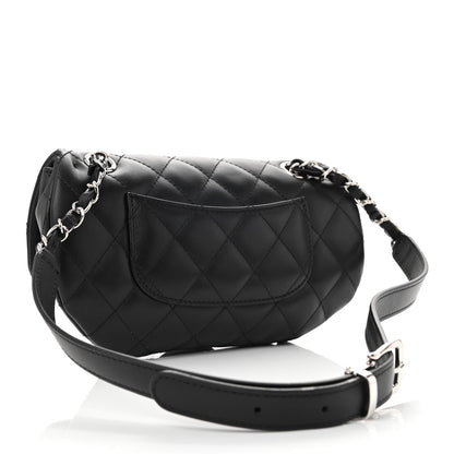 Chanel Calfskin Quilted CC Uniform Flap Belt Bag Black 3 of 10