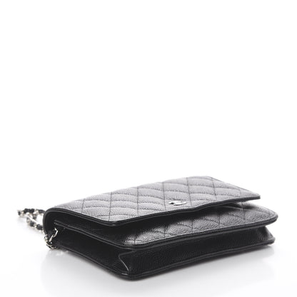 Chanel Caviar Quilted Wallet On Chain WOC Black 3 of 9