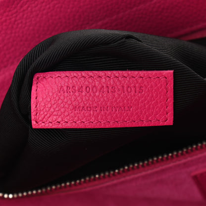 Saint Laurent Grained Calfskin Small Cabas Rive Gauche Bubblegum 7 of 11