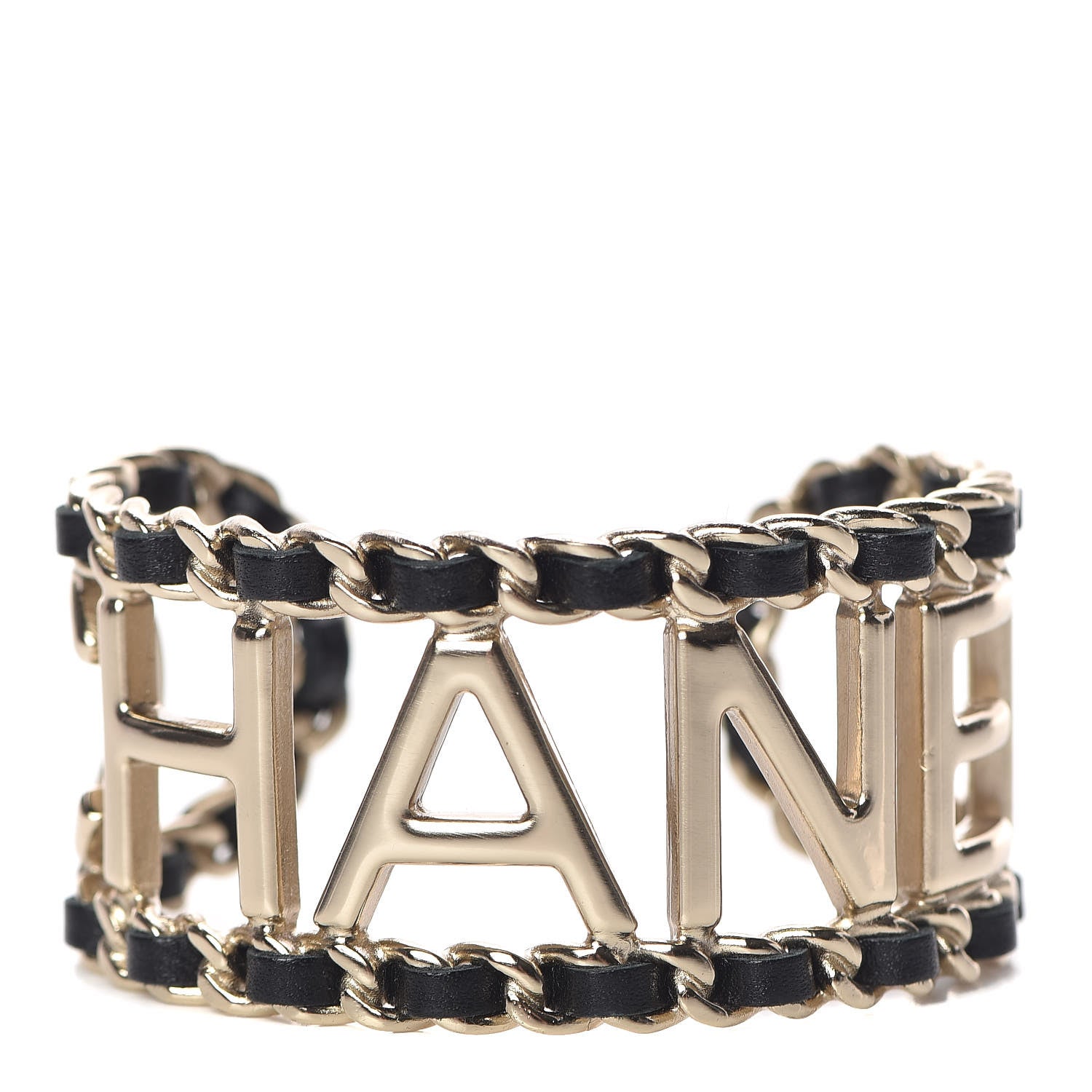 Chanel Lambskin Chain Vintage Allure Bracelet Gold 1 of 5