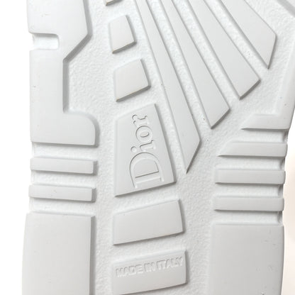 Christian Dior Nylon Laminated Calfskin Womens D-Player High Top Sneakers 36 White Gold 6 of 8