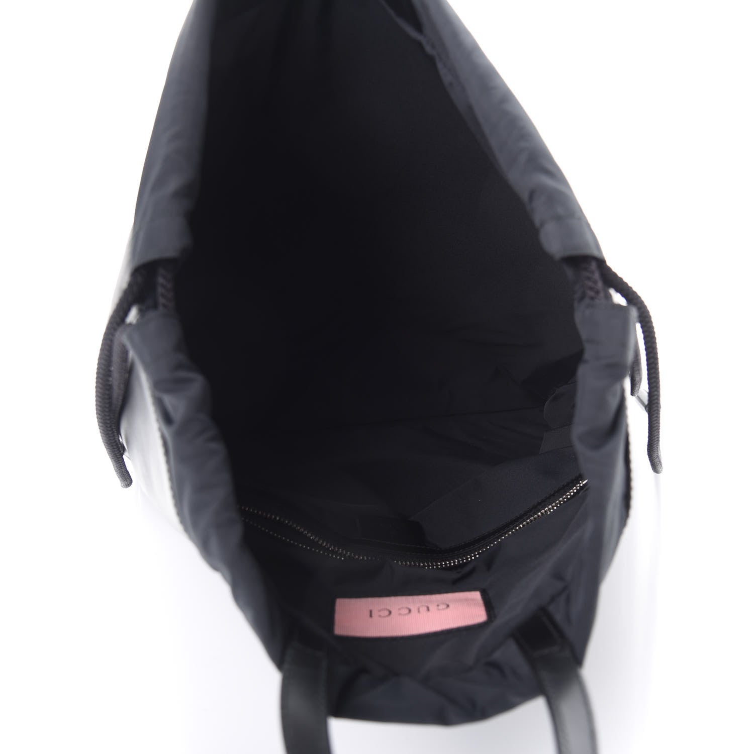 Gucci Calfskin Small GucciGhost Drawstring Backpack Black 4 of 10