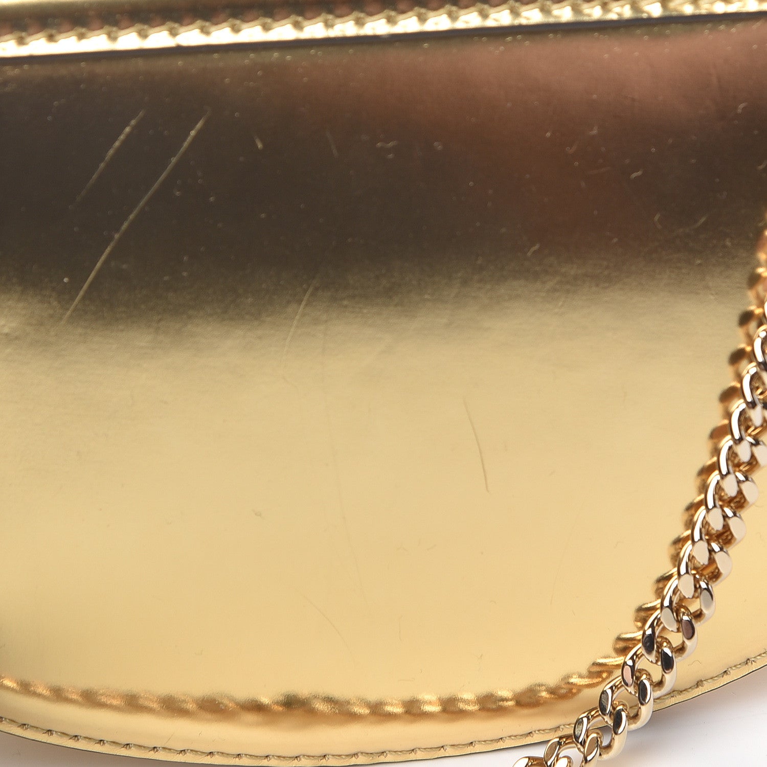 Chloe Metallic Nano Drew Shoulder Bag Abstract Gold 12 of 13