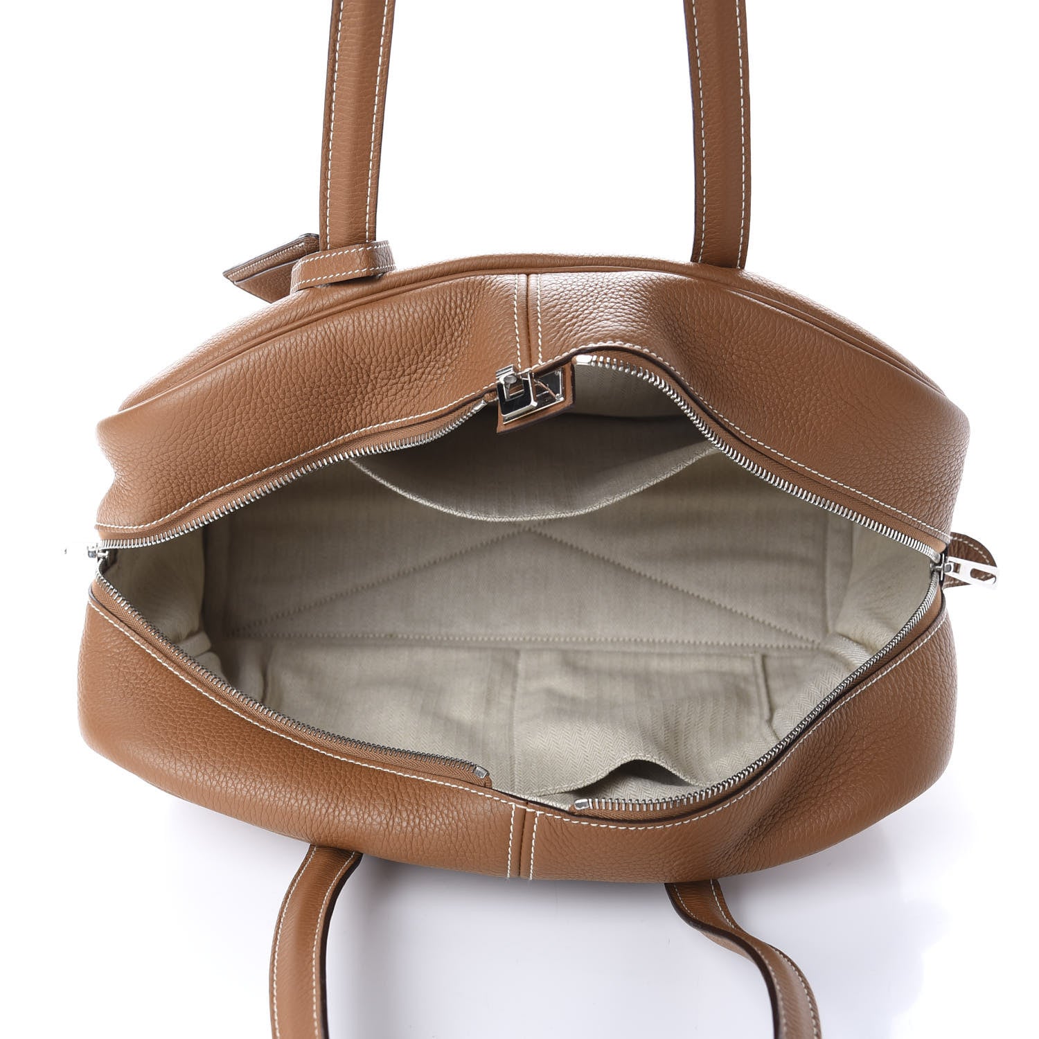 Hermes Taurillon Clemence Victoria II 35 Gold 5 of 12