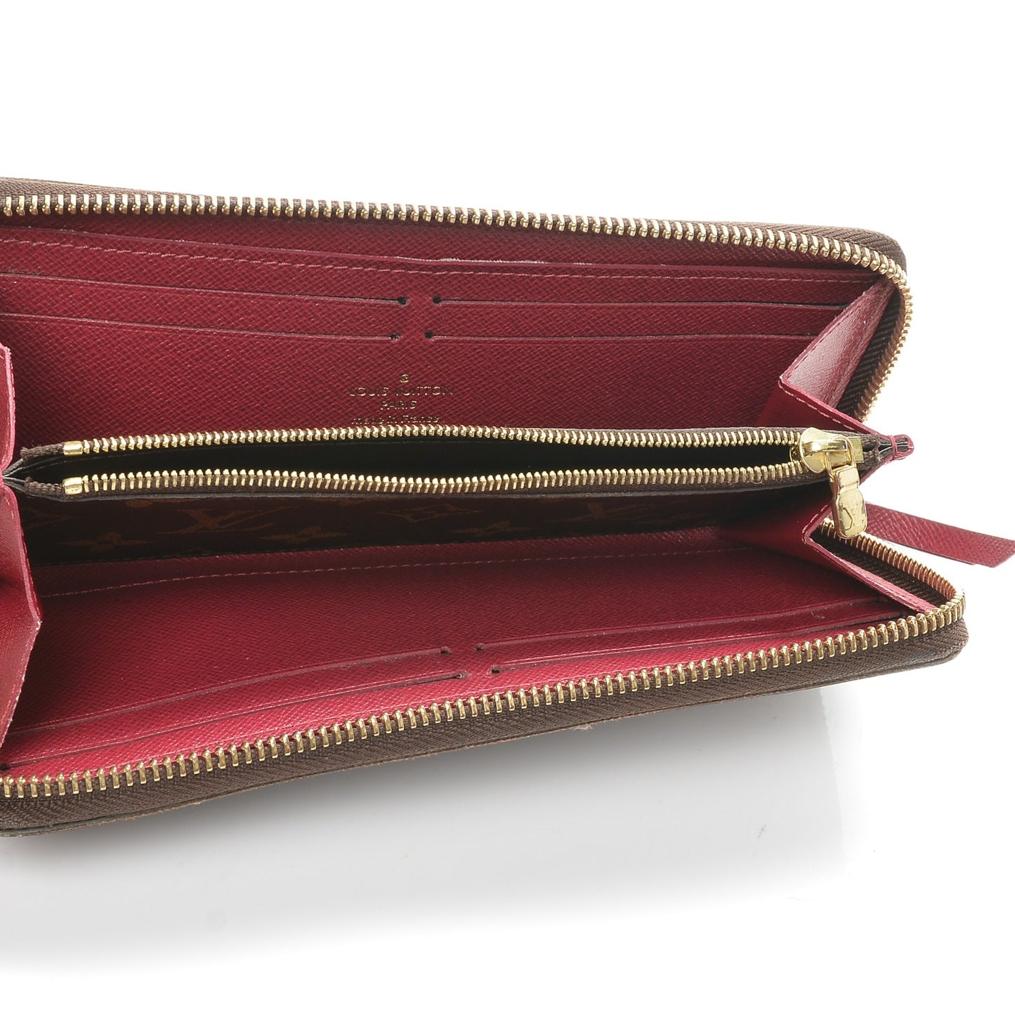 Monogram Clemence Wallet Fuchsia