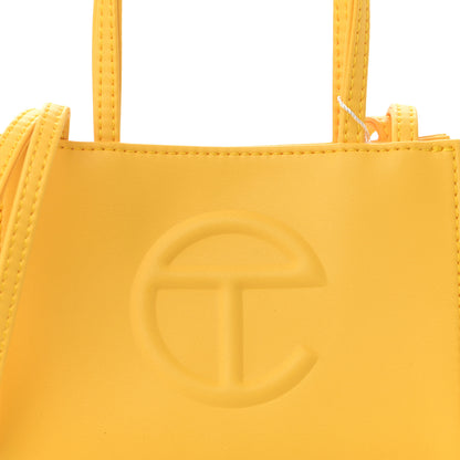 Telfar Vegan Leather Small Shopping Bag Yellow 8 of 8