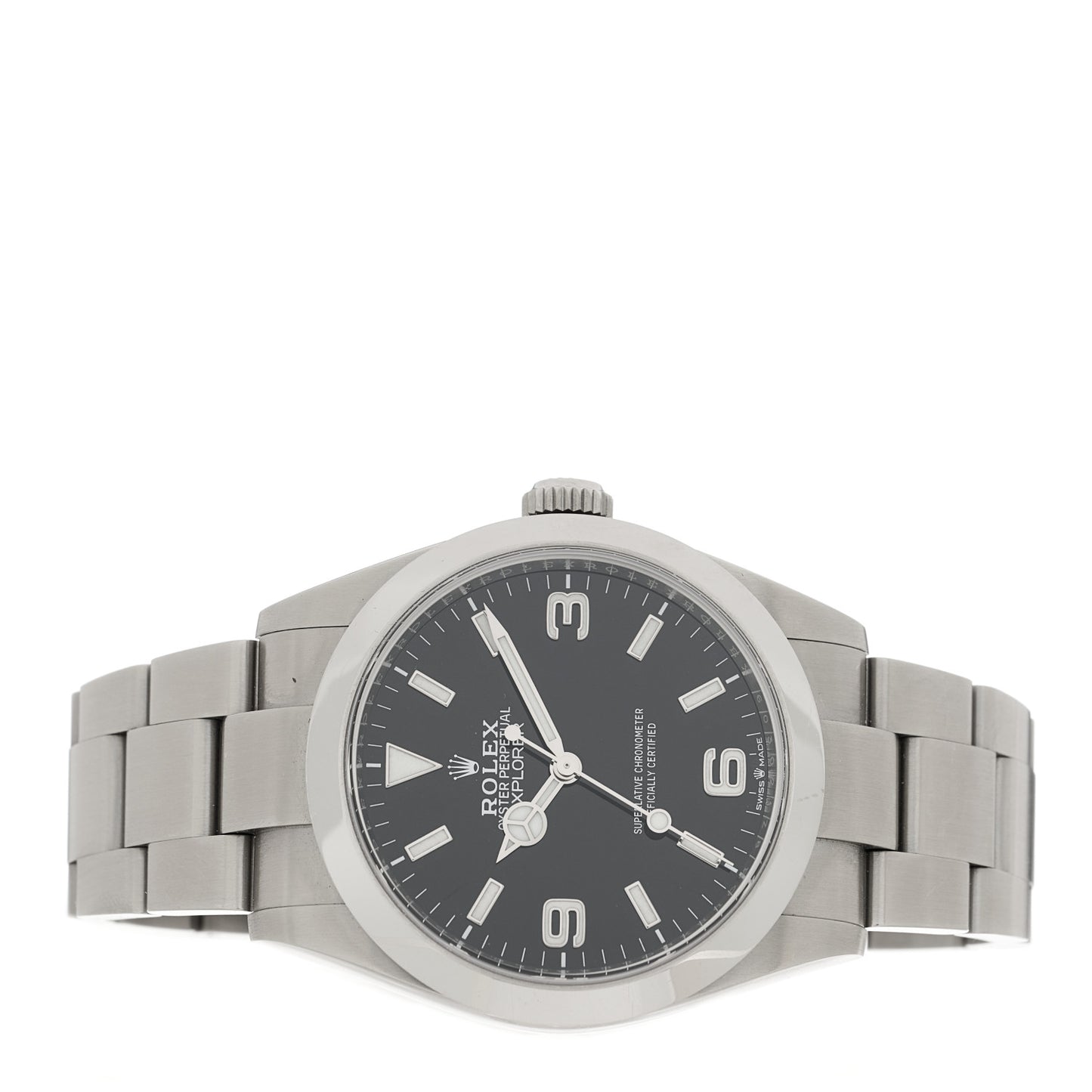 Stainless Steel 40mm Oyster Perpetual Explorer Watch Black 224270