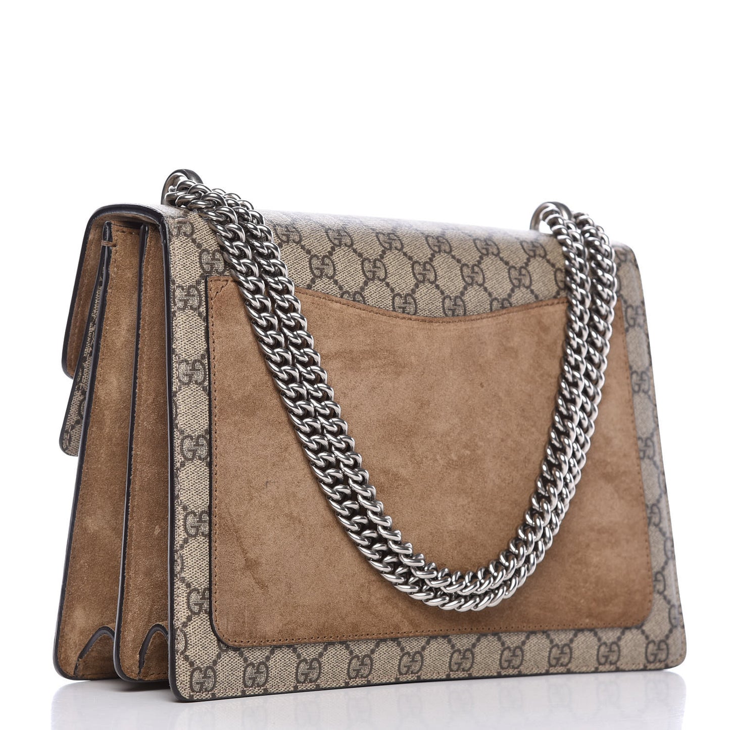 GG Supreme Monogram Medium Dionysus Shoulder Bag Taupe