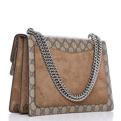 Gucci GG Supreme Monogram Medium Dionysus Shoulder Bag Taupe 3 of 10
