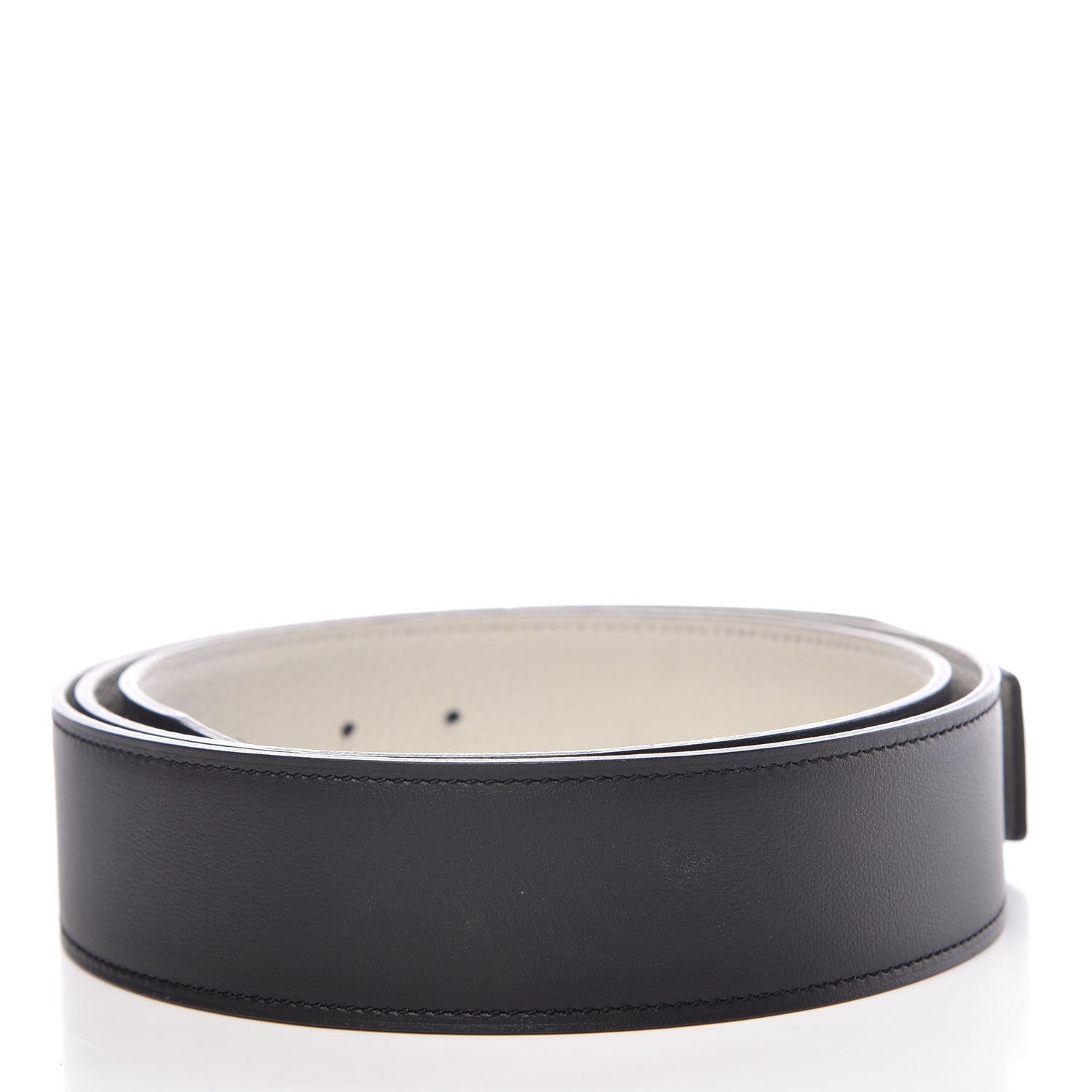 Hermes Togo 42mm Belt Strap 100 Black Gris Perle 2 of 8