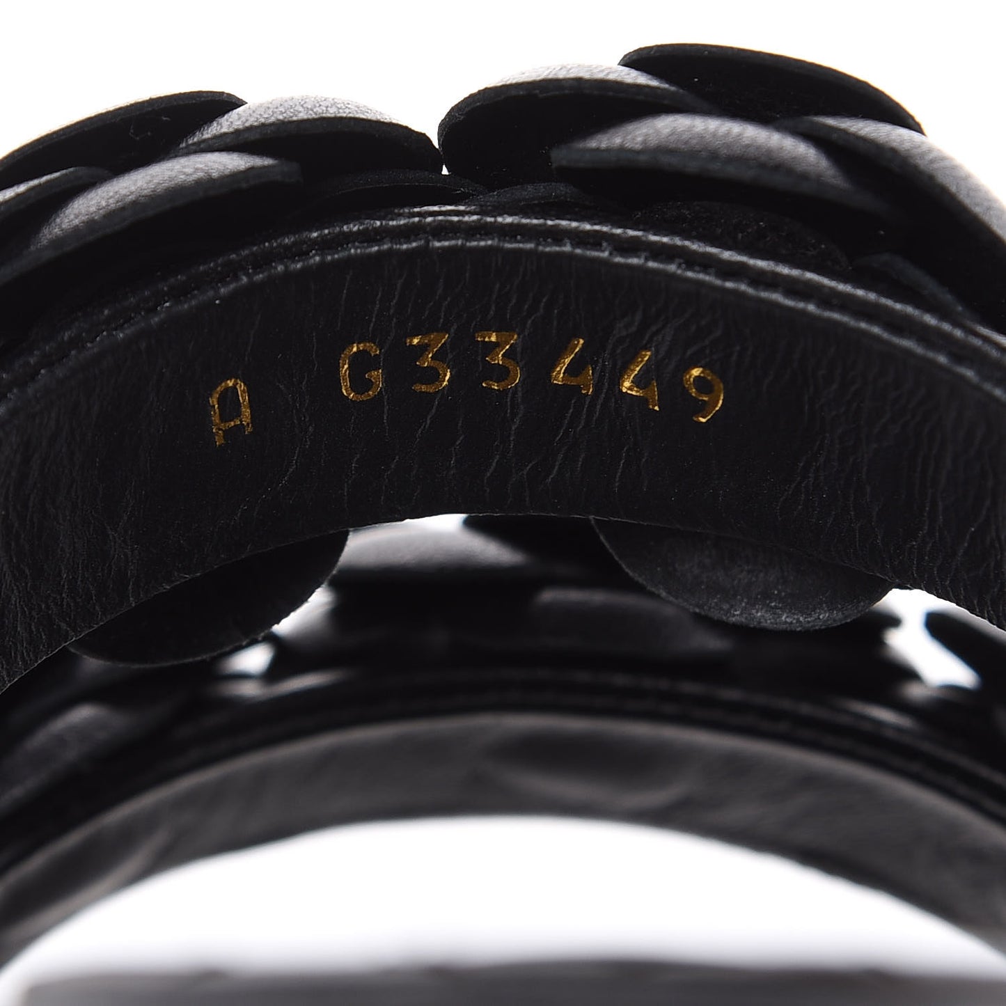 Lambskin Camellia Sandals 35.5 Black