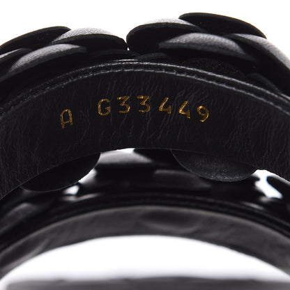 Chanel Lambskin Camellia Sandals 35.5 Black 8 of 11