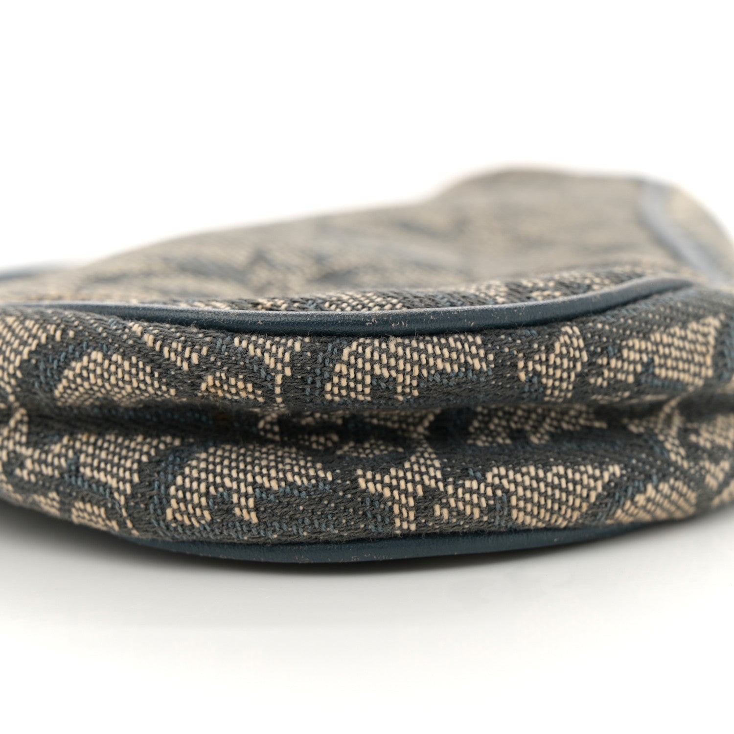 Christian Dior Monogram Mini Saddle Pochette Navy 9 of 11