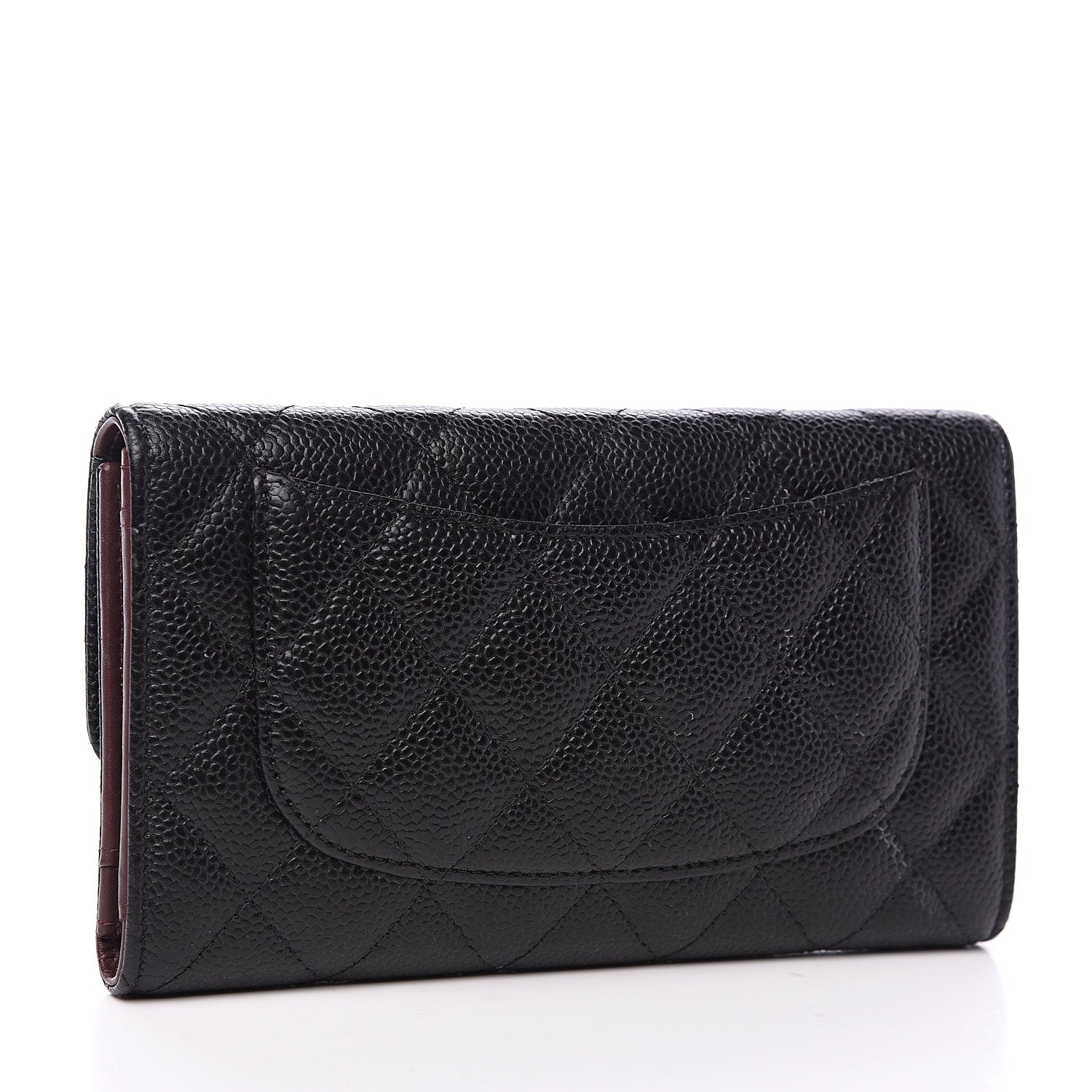 Chanel Caviar Quilted Large Flap Wallet Black 2 of 11