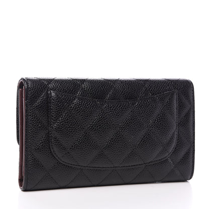 Chanel Caviar Quilted Large Flap Wallet Black 2 of 11
