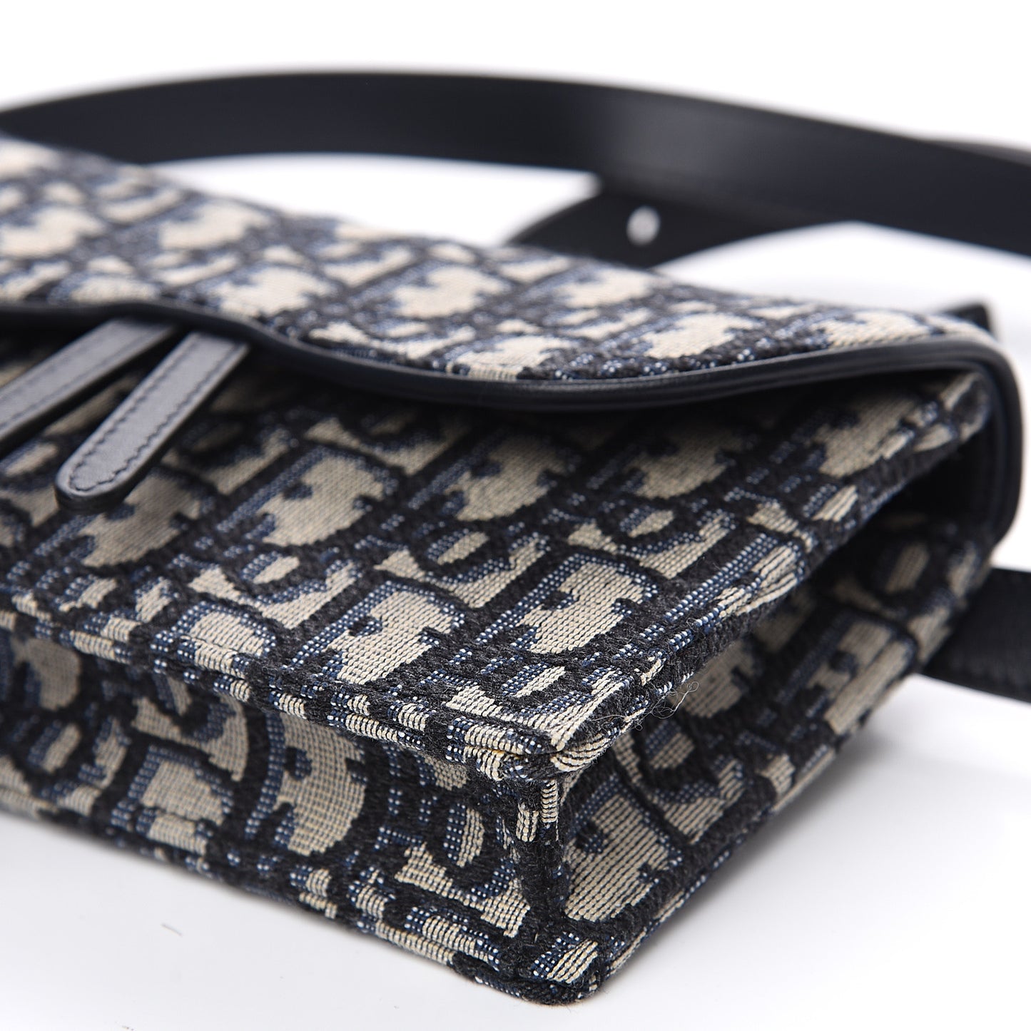 Oblique Saddle Belt Bag Blue