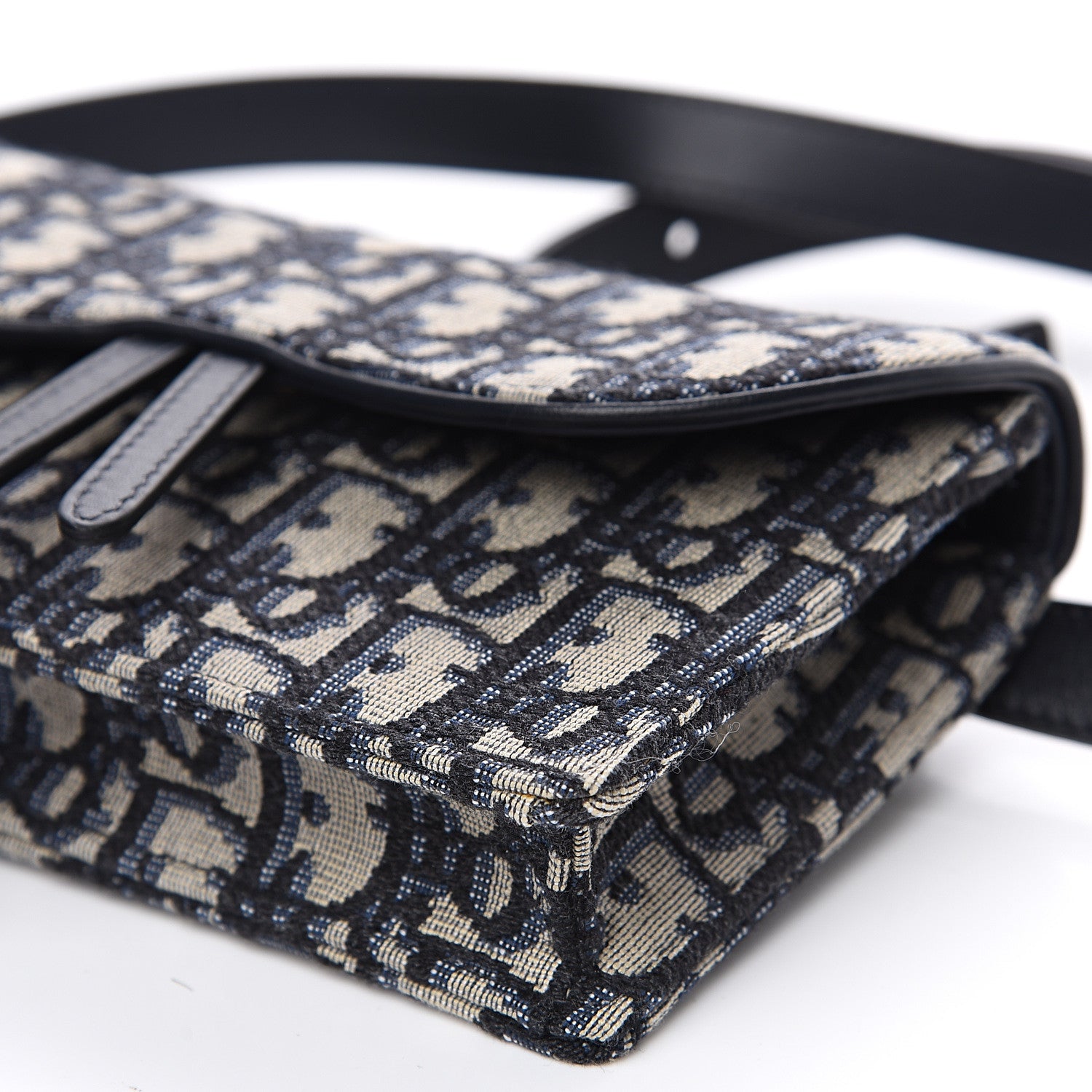 Christian Dior Oblique Saddle Belt Bag Blue 7 of 7