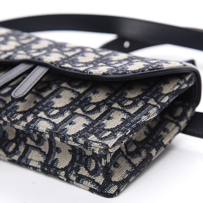 Christian Dior Oblique Saddle Belt Bag Blue 7 of 7