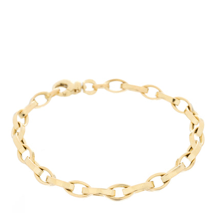 Roberto Coin 18K Yellow Gold Oval Link Chain Bracelet 1 of 3