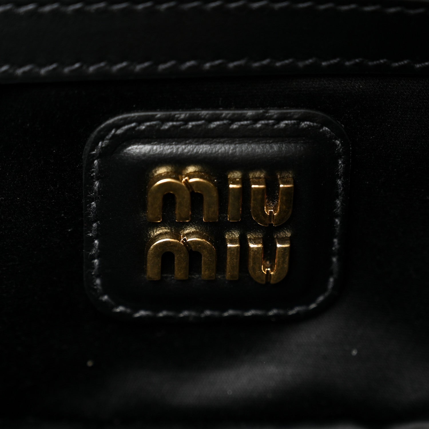 Miu Miu Calfskin Regular Arcadie Top Handle Bag Black 1783561