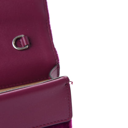 Gucci Velvet Super Mini Dionysus Shoulder Bag Fuchsia Violet Cyclamen 9 of 11