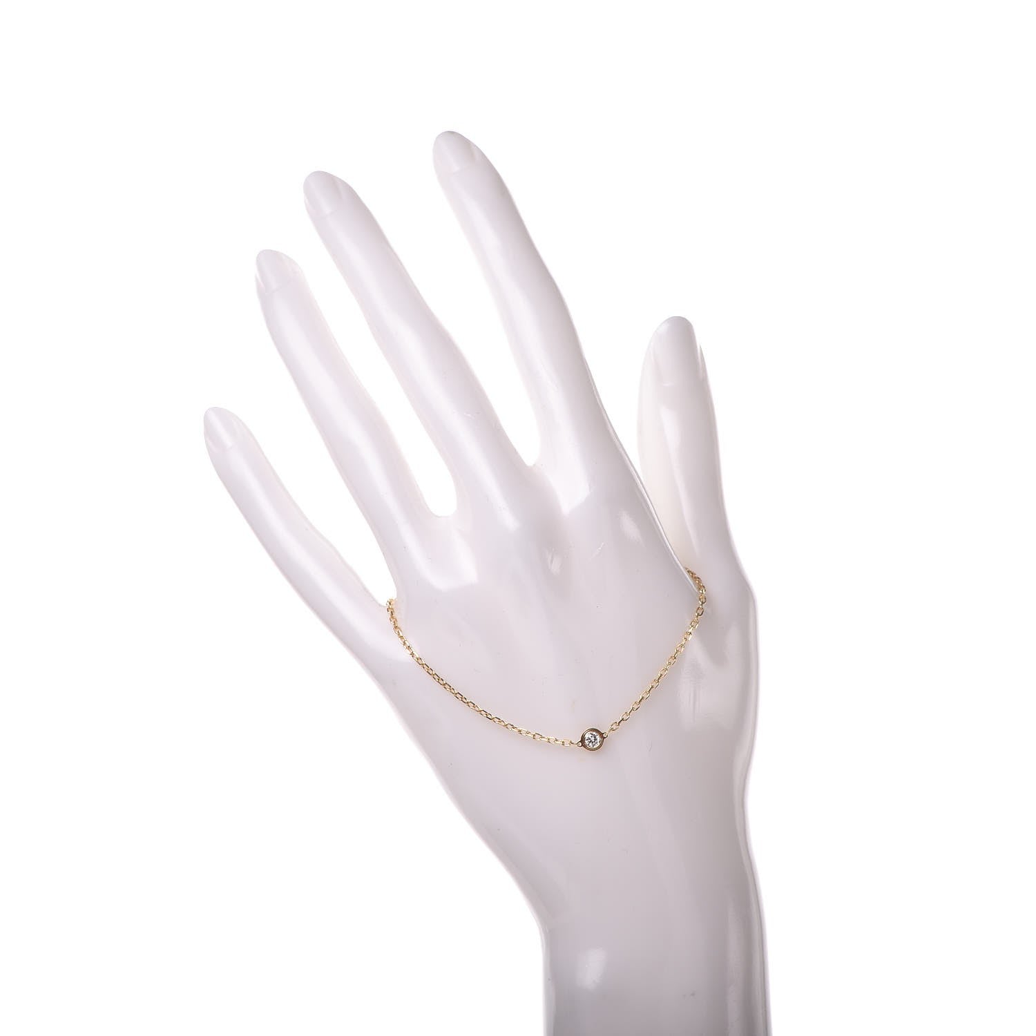 Cartier 18K Yellow Gold Diamond SM D'Amour Bracelet 2 of 5
