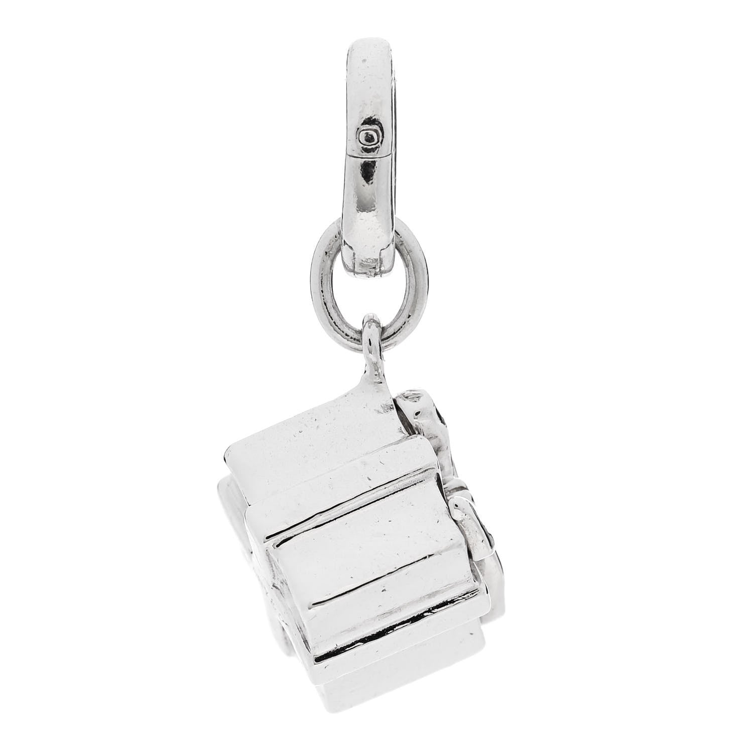 Tiffany Sterling Silver Box Charm Pendant 4 of 6