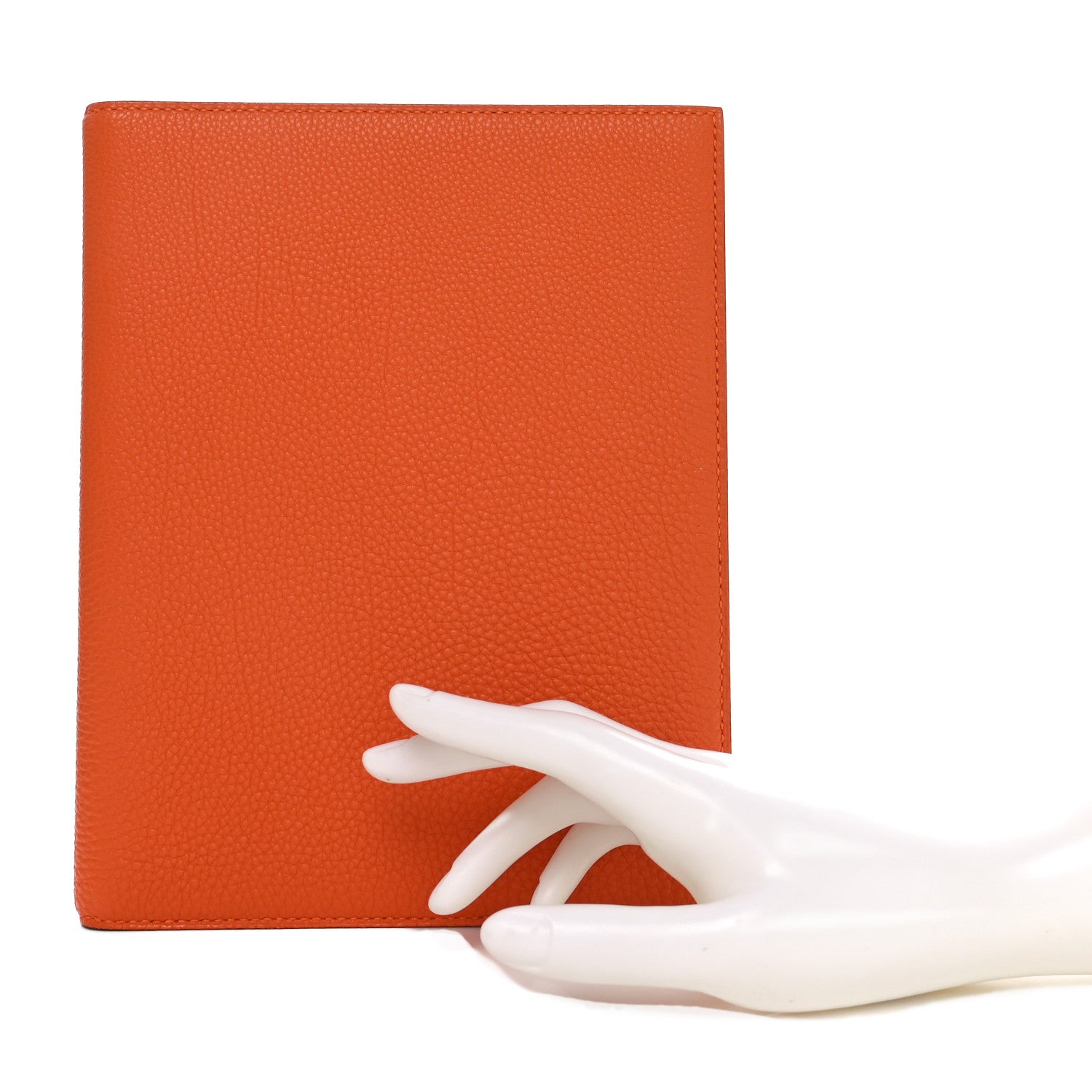 Hermes Togo Globe Trotter Agenda Cover GM Orange 2 of 8