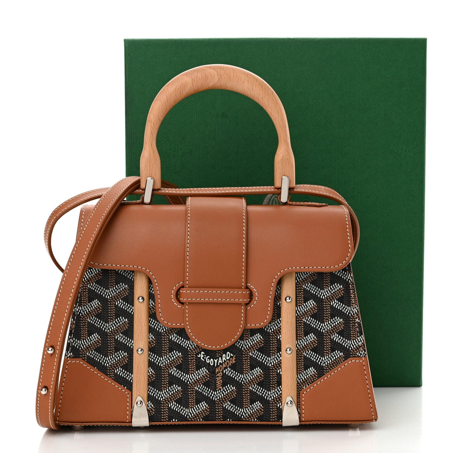 Goyardine Structure Mini Saigon Black Gold