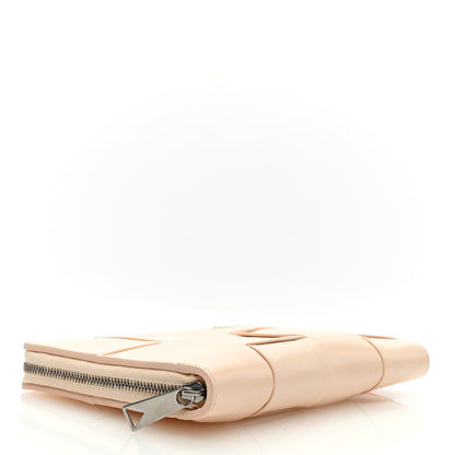 Bottega Veneta Nappa Maxi Intrecciato Zip Around Wallet Rose Mole 4 of 6